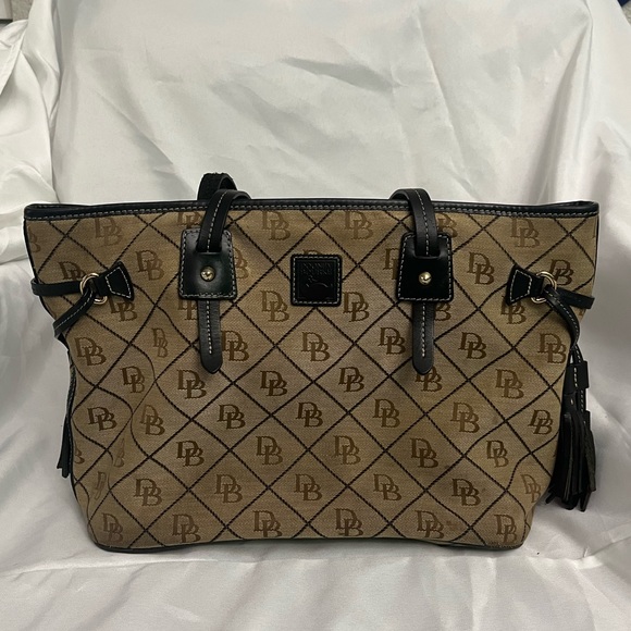 DOONEY & BOURKE VTG Large Monogram Tote - Picture 1 of 8